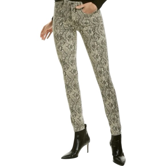 New Veronica Beard Kate Snake Print High Rise Skinny Jeans Size 29 / 8 - $298 - Picture 1 of 7